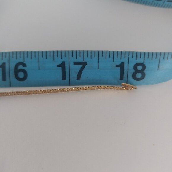 90s Vintage Avon Necklace Opalesque Splendor Gold Tone 18'' Shiny Iridescent EUC - Picture 8 of 15